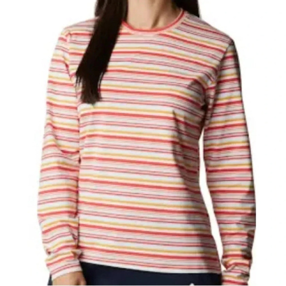 Columbia Long Sleeve Striped Performance Stretch Top Womens XS UPF 50‎ NWT - Picture 2 of 11